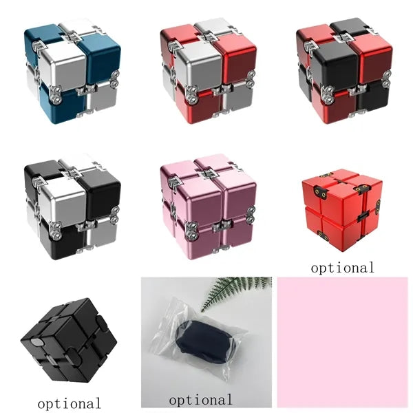 Aluminum Alloy Metal Infinity Cube Sensory Fidget Toy