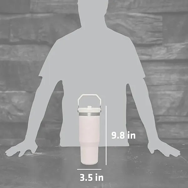 30oz Stainless Steel Tumbler with Top Handle