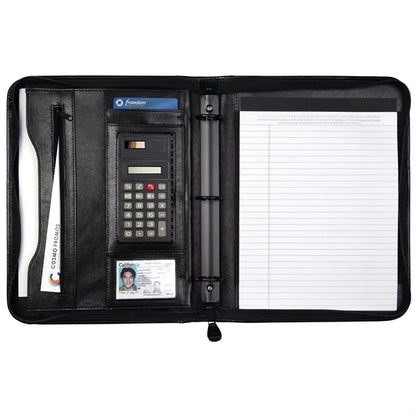 Office Binder 3-Ring Zip Portfolio
