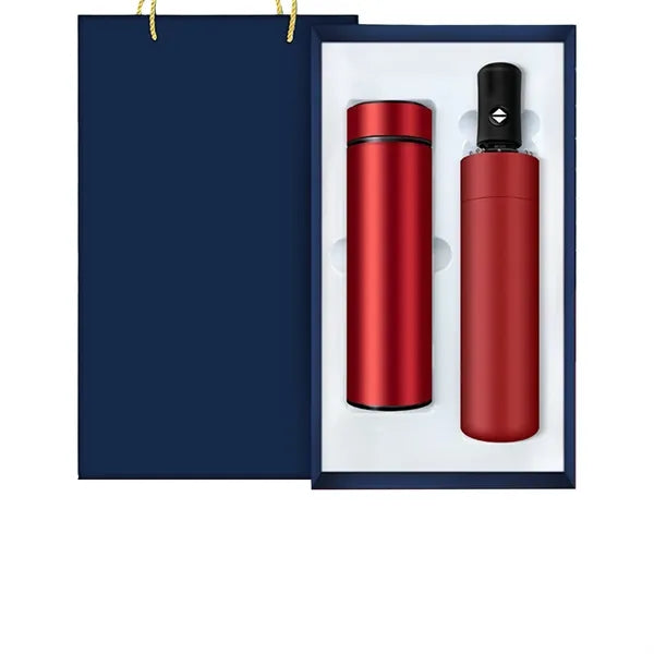 Umbrella and Smart Insulated Cup Set
