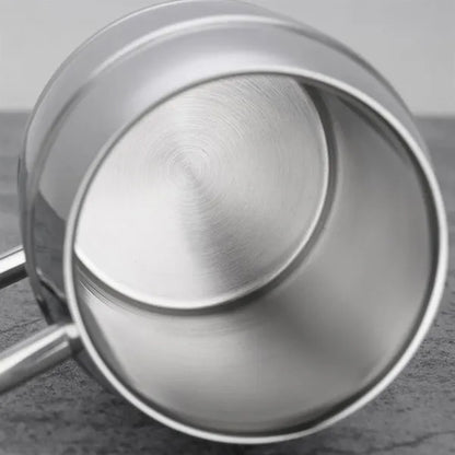 14 Oz Double Wall Stainless Steel Barrel Beer Mug w/Handle