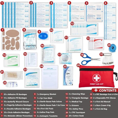 140 Pieces First Aid Kit
