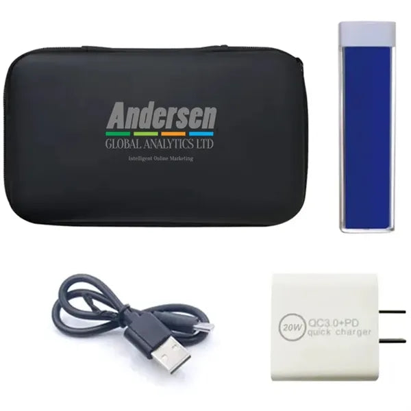 20w Wall Charger and Translucent Power Bank Set