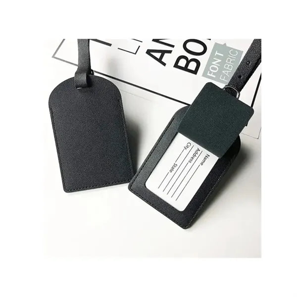 Faux Leather Luggage Tag for Suitcase