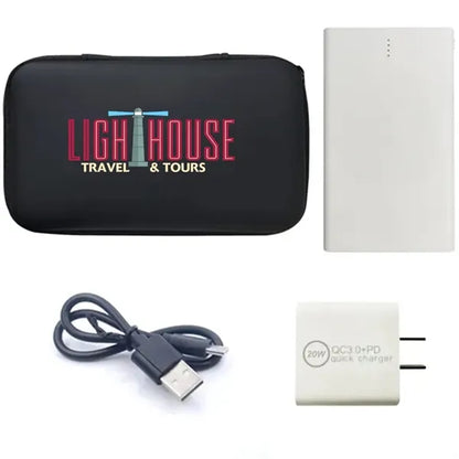 20w Charger and 4000 mAH Slim Card Power Bank Set