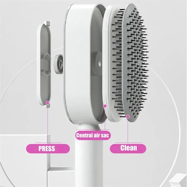 Central Hollow Cushion Comb