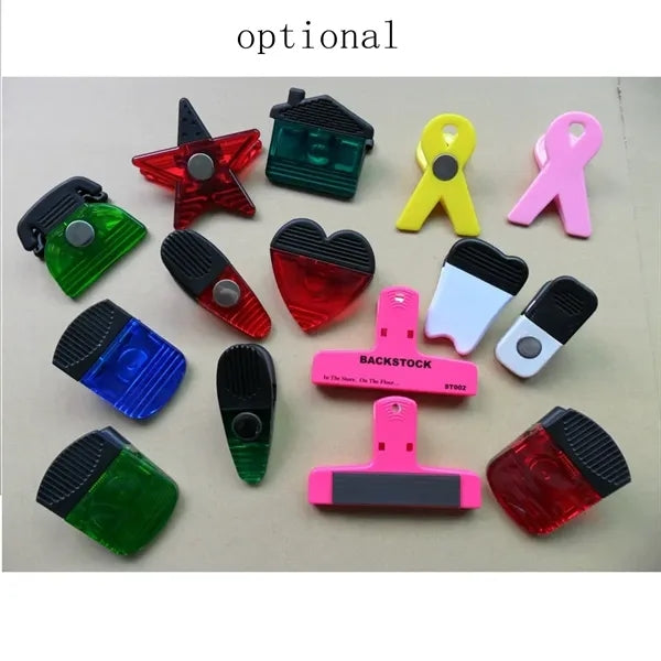Plastic Refrigerator Magnet Clips Magnetic Clamp