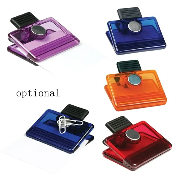 Plastic Refrigerator Magnet Clips Magnetic Clamp