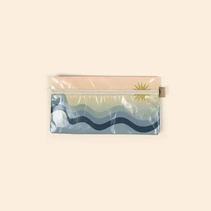 ZIP FRONT POUCHES - LAMINATED NON-WOVEN RPET - LARGE