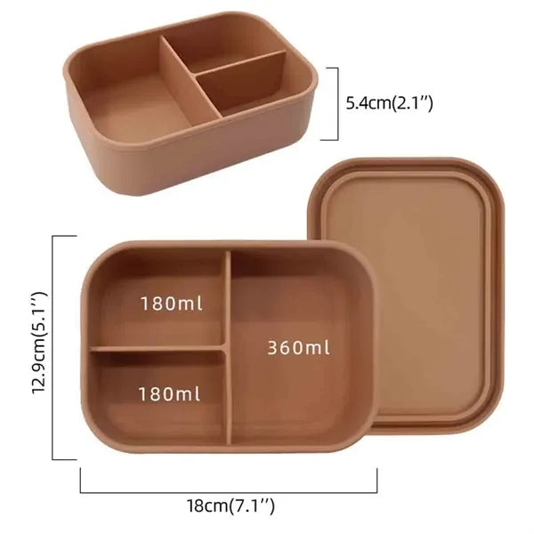 Square Silicone Bento Box
