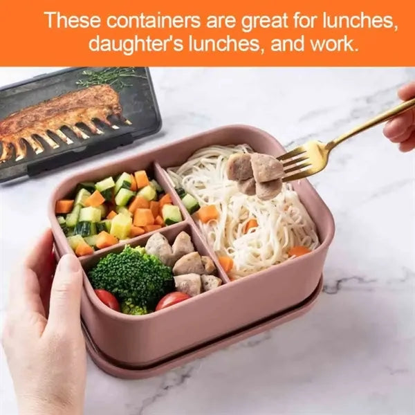 Square Silicone Bento Box