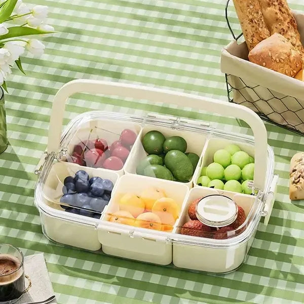 Lunch Box With 6 Compartment Container
