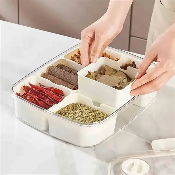 Lunch Box With 6 Compartment Container