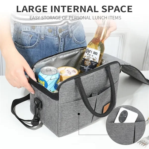 Leakproof Cooler Tote bag with Adjustable Shoulder Straps.