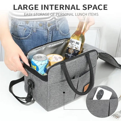 Leakproof Cooler Tote bag with Adjustable Shoulder Straps.