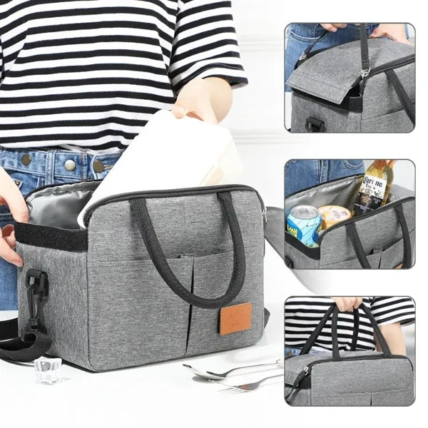 Leakproof Cooler Tote bag with Adjustable Shoulder Straps.