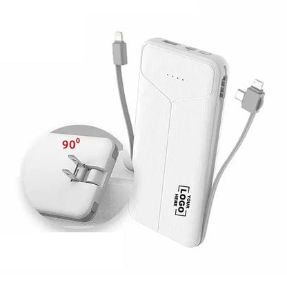 10000mAh Power Bank with Built In Plug
