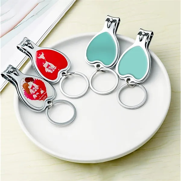 Customizable Nail Clipper Bottle Opener Keychain