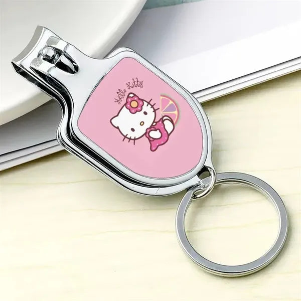 Customizable Nail Clipper Bottle Opener Keychain