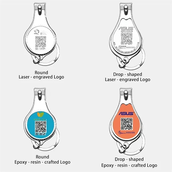 Customizable Nail Clipper Bottle Opener Keychain