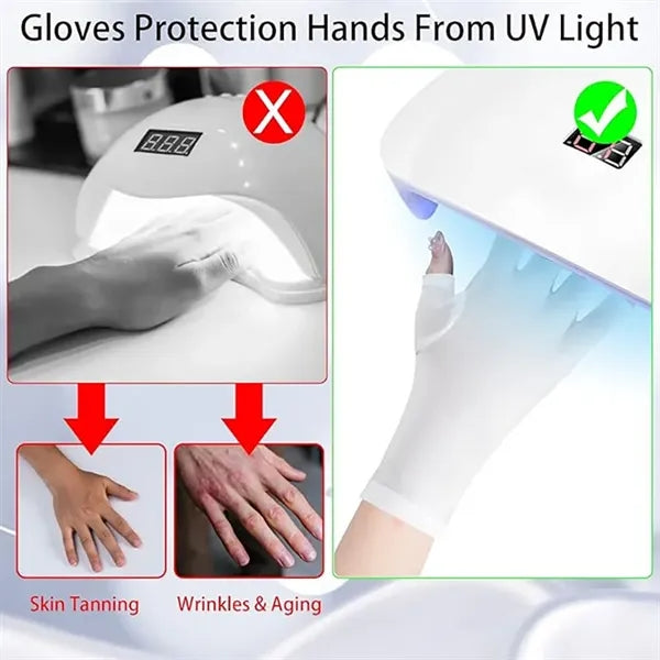 Nail Art Anti-UV Glove