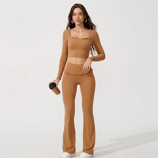 High-Waist Flare Yoga Pants