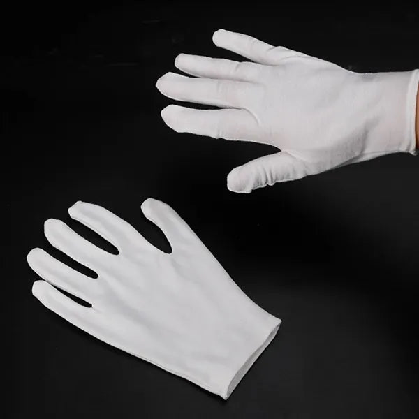 Custom Multiple Size White Soft Thick Cotton Work Gloves