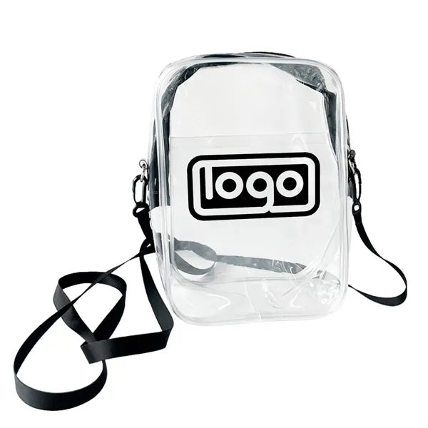Custom Fashion PVC Transparent Crossbody Phone Bag