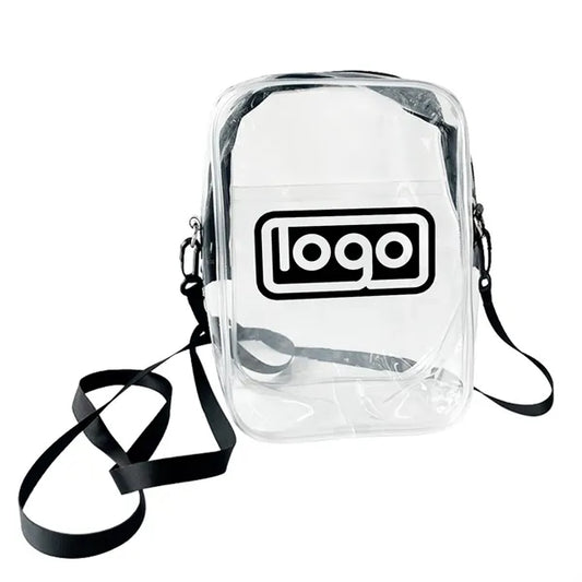 Custom Fashion PVC Transparent Crossbody Phone Bag