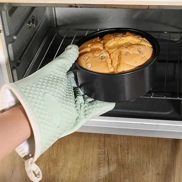 Five Fingers Pot Holder Cotton Silicone Gloves