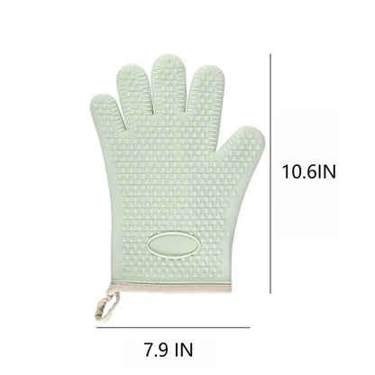 Five Fingers Pot Holder Cotton Silicone Gloves