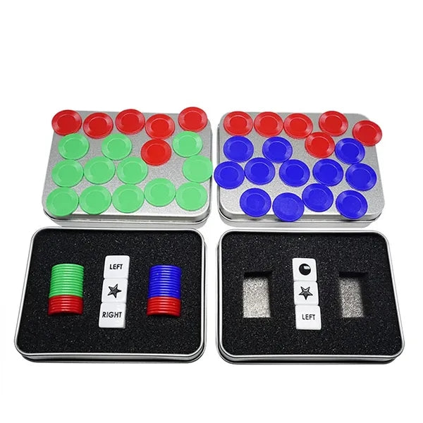 Left Center Right Dice Chips Set