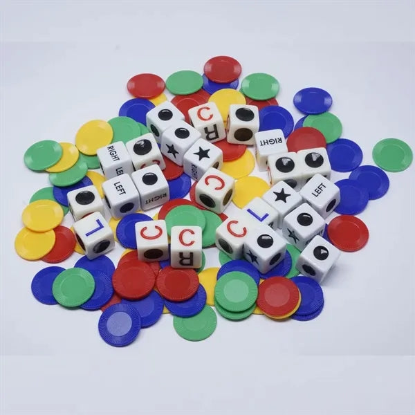 Left Center Right Dice Chips Set