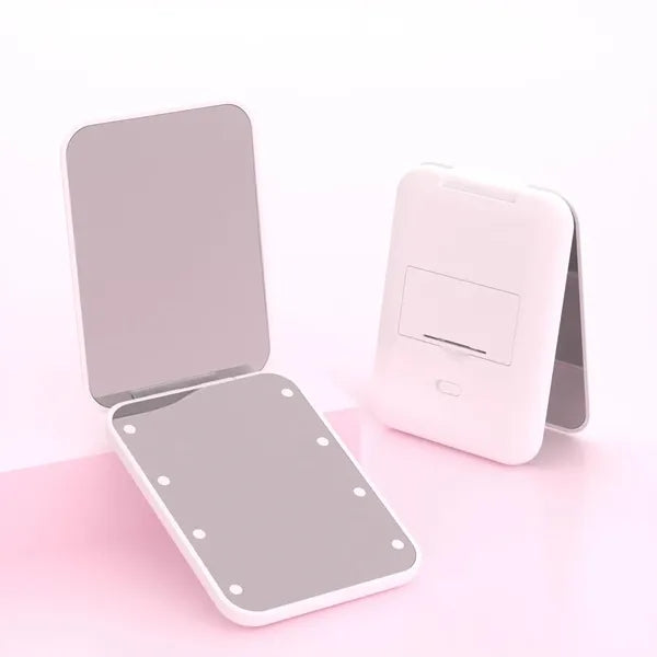 LED 1X/3X Magnification Foldable Pocket Mirror