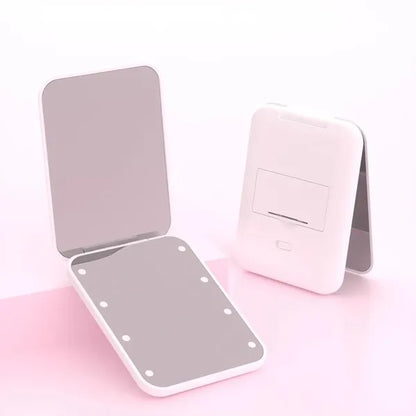 LED 1X/3X Magnification Foldable Pocket Mirror