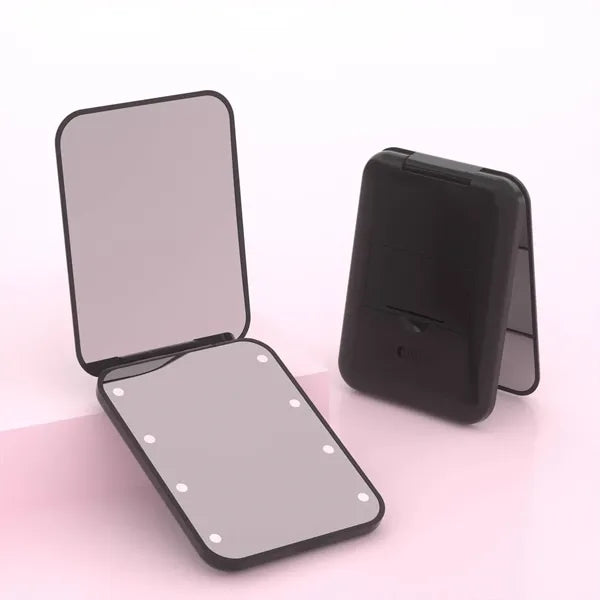LED 1X/3X Magnification Foldable Pocket Mirror