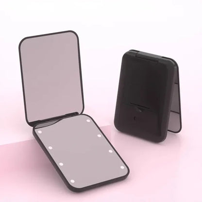 LED 1X/3X Magnification Foldable Pocket Mirror