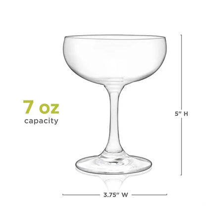 7 OZ Margarita Martini Drinking Cocktail Coupe Glass