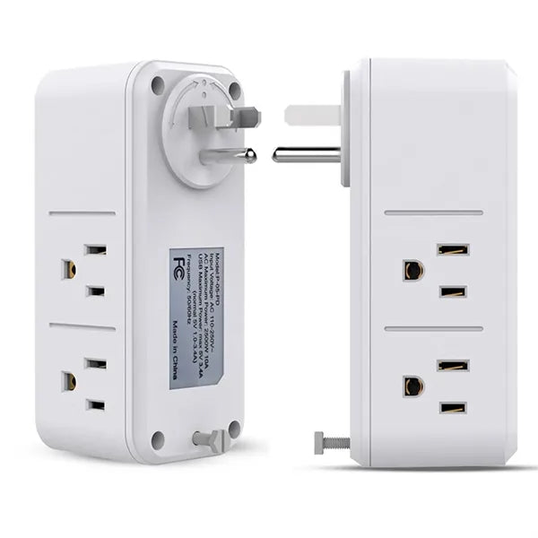 Rotatable USB Multi Plug Outlet Extender Socket Patch Board