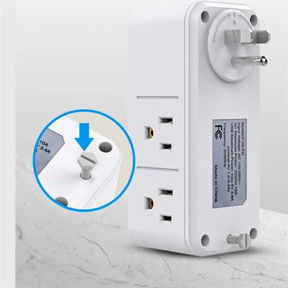 Rotatable USB Multi Plug Outlet Extender Socket Patch Board