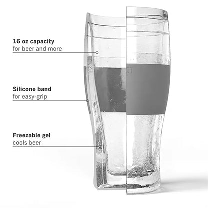 16 OZ Silicone Ring Double Walled Insulated Glass