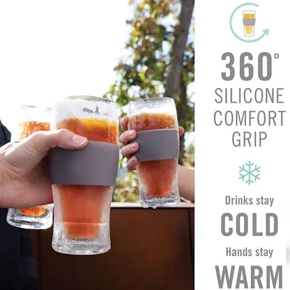16 OZ Silicone Ring Double Walled Insulated Glass