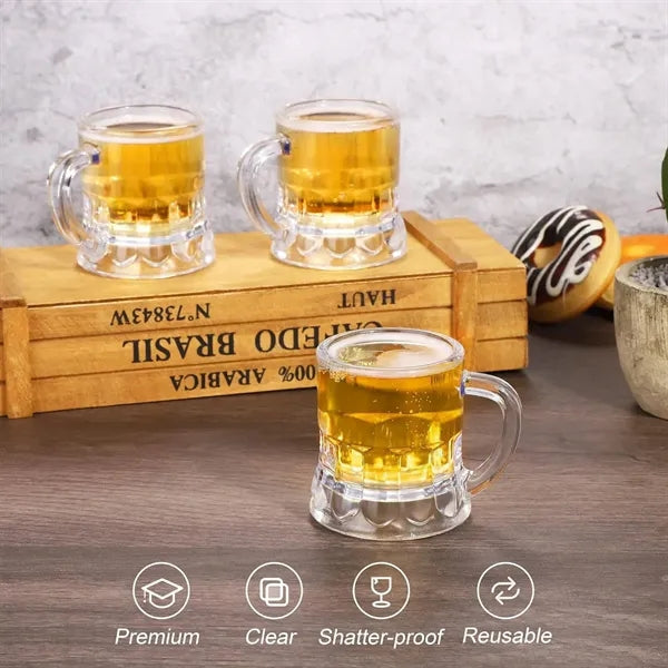 1Oz Mini Plastic Wine Glass Set