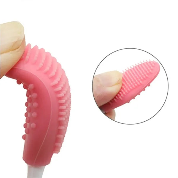 Rubber Double-sided Facial Cleaning Nose Lips Brush