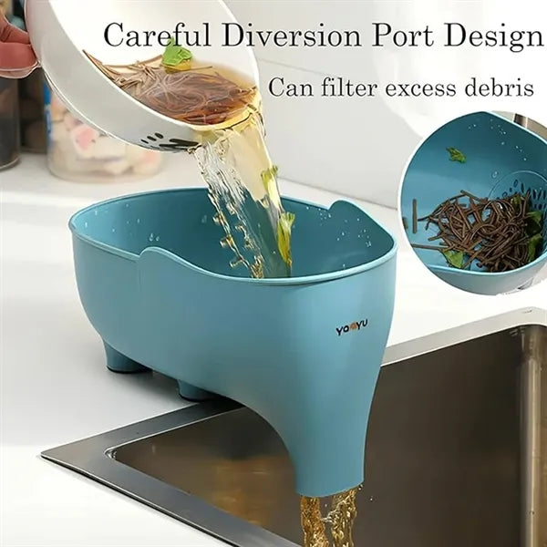 Elephant Shape Fruit Vegetable Drain Basket