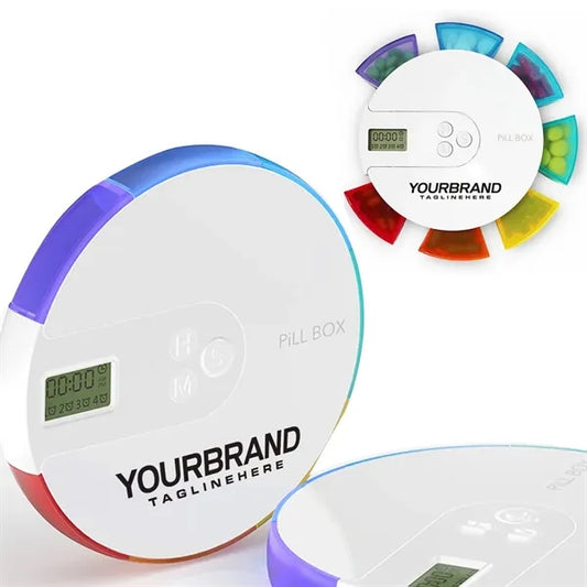 Smart Weekly Pill Organizer with Timer