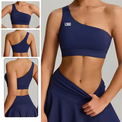 Womens One Shoulder Sports Bra