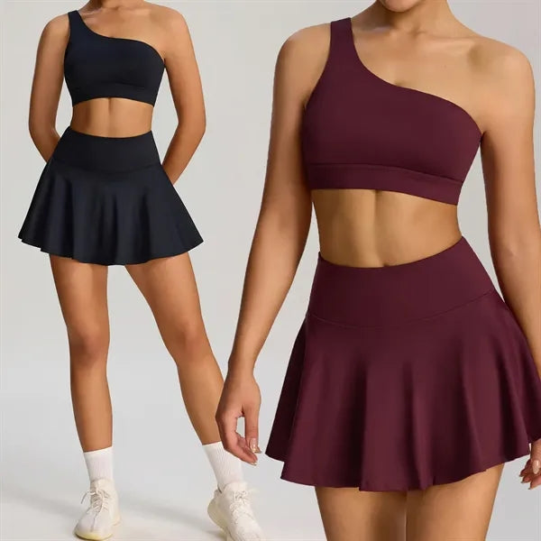 Womens One Shoulder Sports Bra