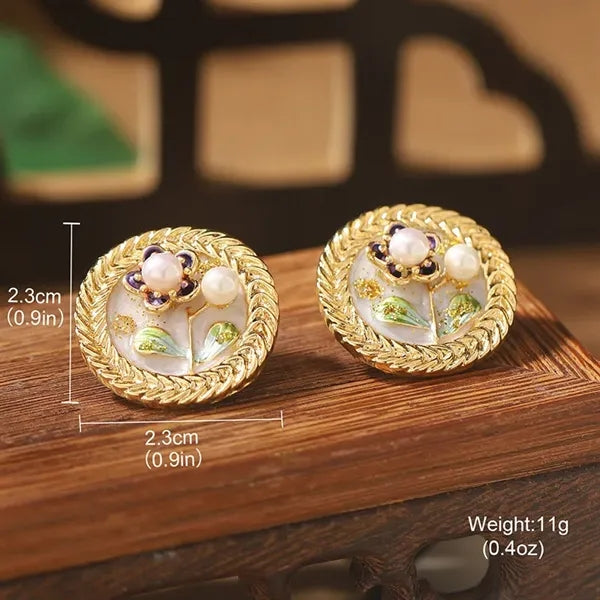Women's Pearl Monet Earrings