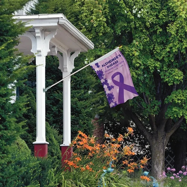 Banner Kit with 2' x 3' Flag and Silver Bracket